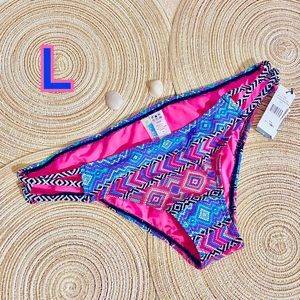 NWT L Sundazed black multi color stunner Aztec